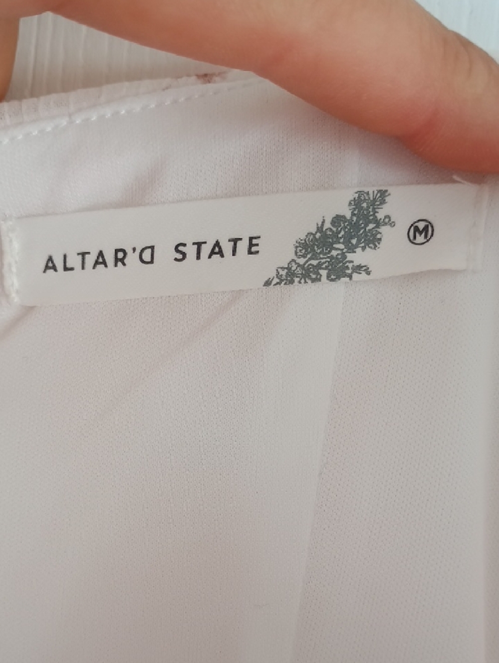 Altar'd State Cream and Pink Floral Tiered Maxi Dress - Picture 2 of 6